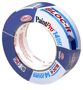 Cantech PaintPro Blue 308 Series 308-36 Masking Tape, 55 m L, 36 mm W, Crepe Paper Backing, Blue